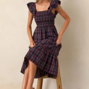 Hill House Ellie Nap Dress - Iris Tartan (Size XS)